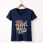 Travel Ball Dad 5 Womens V Neck.jpg