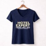Travel Ball Dad Hotel Expert 5 Womens V Neck.jpg