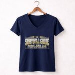 Travel Ball Dad Survival Guide 5 Womens V Neck.jpg