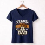 Travel Soccer Dad 5 Womens V Neck.jpg