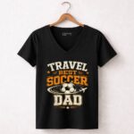 Travel Soccer Dad 7 Womens V Neck.jpg
