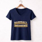 Vintage Baseball Weekend 5 Womens V Neck.jpg