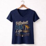 Volleyball Dad Life 5 Womens V Neck.jpg