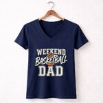 Weekend Basketball Dad 5 Womens V Neck.jpg