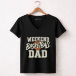 Weekend Basketball Dad 7 Womens V Neck.jpg