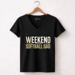 Weekend Softball Dad 7 Womens V Neck.jpg