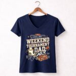 Weekend Tournament Dad 5 Womens V Neck.jpg