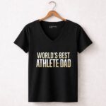 Worlds Best Athlete Dad 7 Womens V Neck.jpg