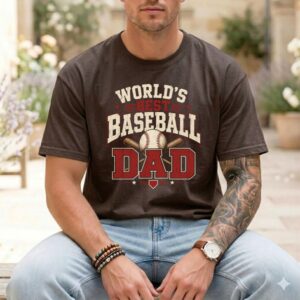Worlds Best Baseball Dad Comfort Colors T Shirt 1.jpg
