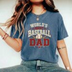 Worlds Best Baseball Dad Comfort Colors T Shirt 2.jpg