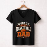 Worlds Best Basketball Dad 7 Womens V Neck.jpg
