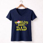 Worlds Best Dad Pittsburgh Steelers 5 Womens V Neck.jpg