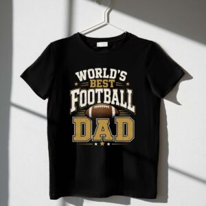 Worlds Best Football Dad 1 T Shirt.jpg