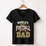Worlds Best Football Dad 7 Womens V Neck.jpg